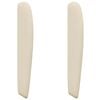vidaXL Orecchia della Testata Crema 80 x 23 x 6 cm Tessuto