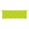vidaXL Cuscino per Panca Verde Brillante 150x50x3 cm in Tessuto Oxford