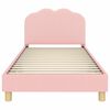 vidaXL Struttura letto bambini con testata Rosa 90 x 200 cm
