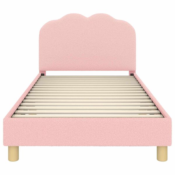 vidaXL Struttura letto bambini con testata Rosa 90 x 200 cm