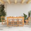 vidaXL Sedie Pieghevoli da Bistr&ograve; 8 pz in Legno Massello di Acacia