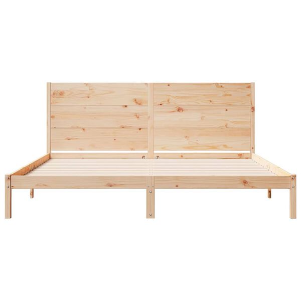 vidaXL Giroletto Extra Lungo senza Materasso 200x220 cm Legno Massello