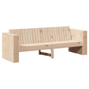 vidaXL Divano da giardino Naturale 185,5 x 60 x 62 cm Pino massello