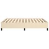vidaXL Giroletto senza Materasso Crema 140x190 cm in Tessuto
