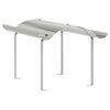 vidaXL Cappello per Camino Argento 59,5 x 50 x 36,5 cm Acciaio Inox
