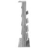 vidaXL Scaffale per riviste Grigio Sonoma 70 x 41 x 156 cm
