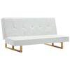 vidaXL Divano Letto in Similpelle Bianco