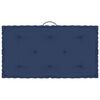 vidaXL Cuscini per Pallet e Pavimento 7 pz Blu Navy Chiaro in Cotone