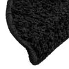 vidaXL Tappetini per scale 15 pz 56x17x3 cm Nero Semicircolari