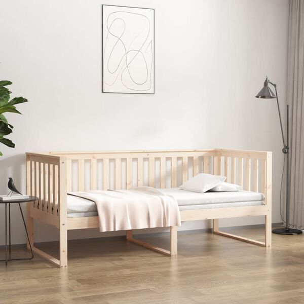 vidaXL Dormeuse senza Materasso 90x200 cm in Legno Massello di Pino