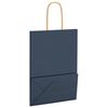 vidaXL Sacchetti di Carta 250 pz con Manici Blu 15x8x21 cm