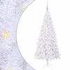 vidaXL Albero di Natale artificiale Bianco 180 cm PVC e Acciaio