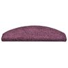 vidaXL Tappetini per scale 30 pz 65x21x4 cm Viola scuro Semicircolari Grandi