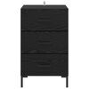 vidaXL Armadio da Notte Rovere Nero 40 x 40 x 66 cm Legno multistrato