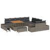 vidaXL Set Divano da Giardino 13 pz 12-Numero di posti Grigio