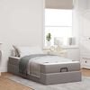 vidaXL Struttura letto con materasso con materasso 2 pcs Talpa Tessuto