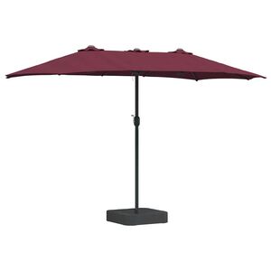 vidaXL Ombrello da giardino 385 x 209 x 244 cm Poliestere e Acciaio