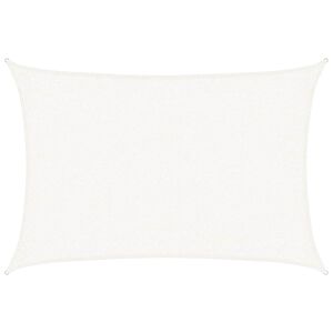 vidaXL Vela Parasole 160 g/m&sup2; Bianca 2x2,5 m in HDPE