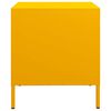 vidaXL Comodini 2 pz Giallo Senape 35x39x43,5 cm in Acciaio