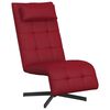 vidaXL Sedia girevole Rosso Vino Similpelle