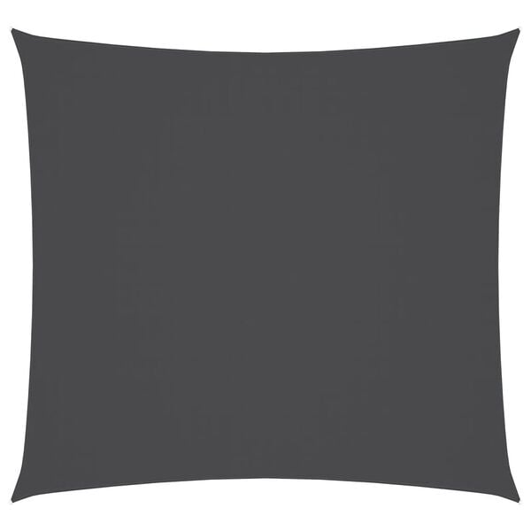 vidaXL Vela Parasole in Tela Oxford Quadrata 7x7 m Antracite