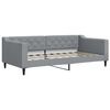 vidaXL Divano Letto con Letto Estraibile Grigio Chiaro 90x190 Tessuto