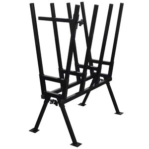 vidaXL Cavalletto Verniciato a Polvere Nero per Segare Legno
