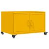 vidaXL Tavolino Giallo Senape 68x50x43,5 cm Acciaio Laminato a Freddo