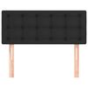 vidaXL Testiera Nero 90x5x78/88 cm in Similpelle