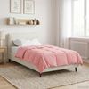 vidaXL Duvet Estivo Trapuntato Rosa 155 x 220 cm Microfibra