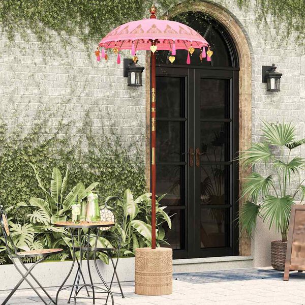 vidaXL Parasol Balinese Rosa 95 x 95 x 260 cm