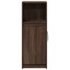 vidaXL Credenza con LED Rovere Marrone 38x34x100 cm Legno Multistrato