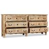 vidaXL Credenza in Legno Massello di Mango 200x40x90 cm
