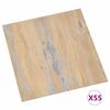 vidaXL Tavole per Pavimenti 55 pcs Marrone 5,11 m&sup2; PVC