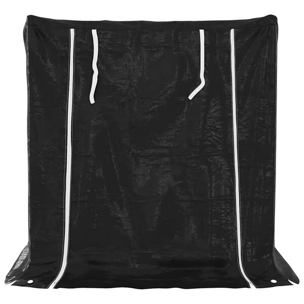 vidaxL Rastrelliera Legna con Copertura Antipioggia Acciaio Zincato