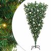 vidaXL Albero di Natale artificiale pre-illuminato rovesciato con set di palline
