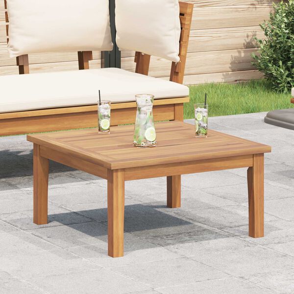 vidaXL Tavolo da Giardino Marrone Legno massello di teak