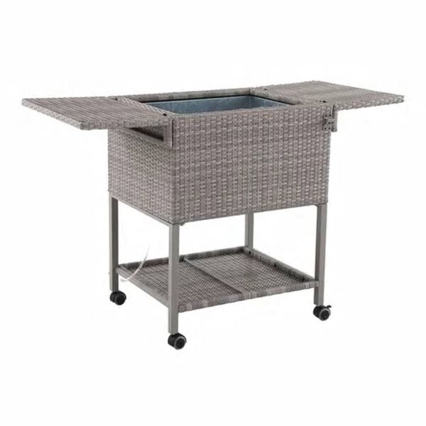 AXI Refrigeratore Retr&ograve; Effetto Vimini 76 L Marrone