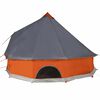 vidaXL Tenda Familiare Tipi 12 Persone Grigia e Arancione Impermeabile