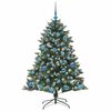 vidaXL Albero di Natale artificiale con 150 LED Verde 150 cm