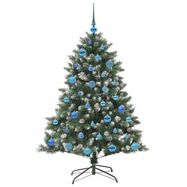 vidaXL Albero di Natale artificiale con 150 LED Verde 150 cm
