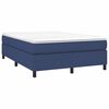 vidaXL Struttura Letto a Rete a Molle Blu 140x190 cm in Tessuto