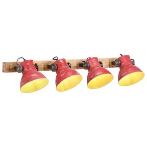vidaXL Lampada a Parete 25 W Rosso Anticato 90x25 cm E27