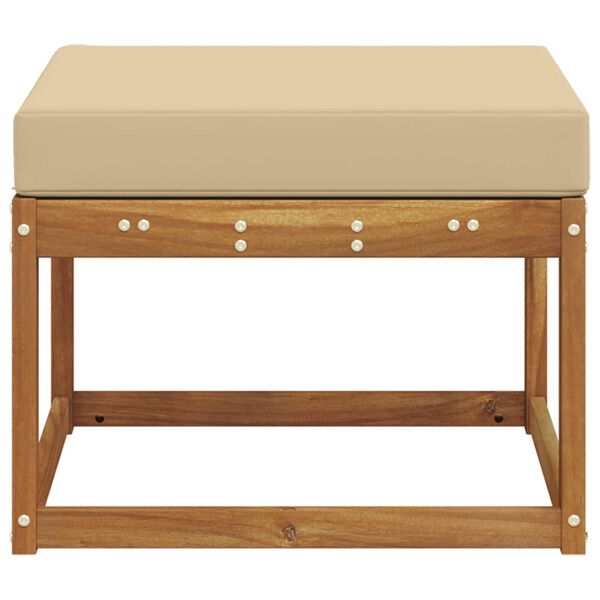 vidaXL Poggiapiedi da Esterno Legno di Acacia Massello Naturale