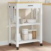 vidaXL Carrello da Cucina MONZA 60x40x88,5 cm in Legno Massello di Pino