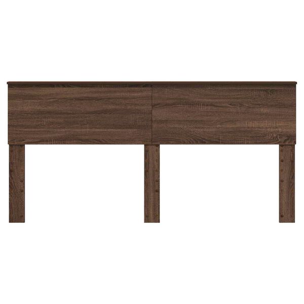 vidaXL Testiera Rovere Marrone 200 cm Legno multistrato