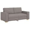 vidaXL Divano a 2 posti tortora 180x78x84 cm in tessuto