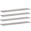 vidaXL Mensole Parete 4pz Grigio Sonoma 100x20x1,5cm Legno Multistrato
