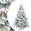 vidaXL Albero di Natale artificiale con 300 LED Bianco 180 cm PE e PVC