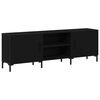 vidaXL Set mobile TV 150 x 30 x 50 cm Rovere Nero Legno ingegnerizzato